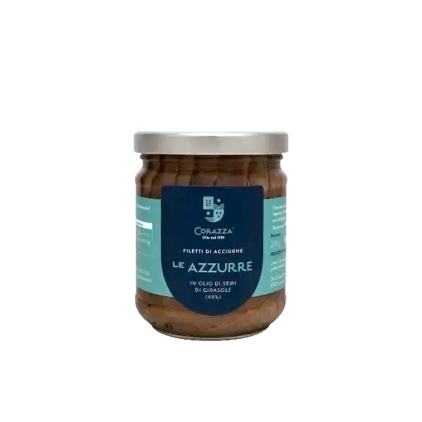 Filetti di acciughe in olio 230g, Oleificio Corazza