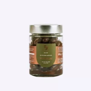 Olive nere marinate 320g, Corazza