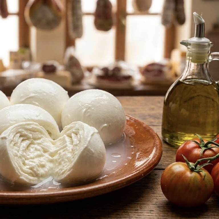 Mozzarella di bufala, disponibile in negozio
