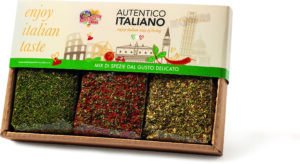 Lahjapakkaus – Mietojen makujen mausteseossetti 3x150g, Antico pastificio Umbro