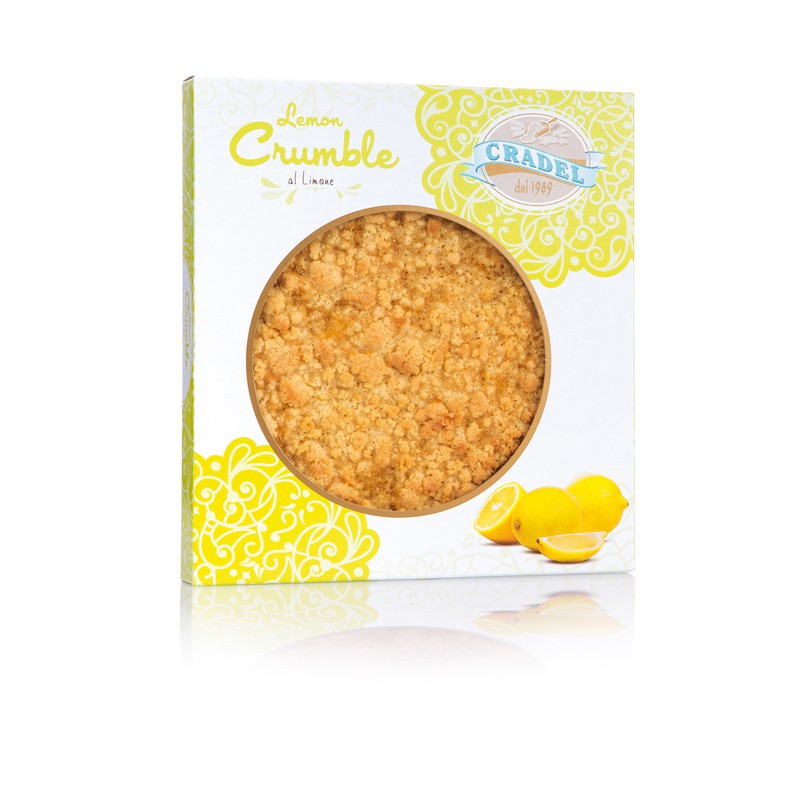 Torta Crumble al Limone 350 g – Cradel