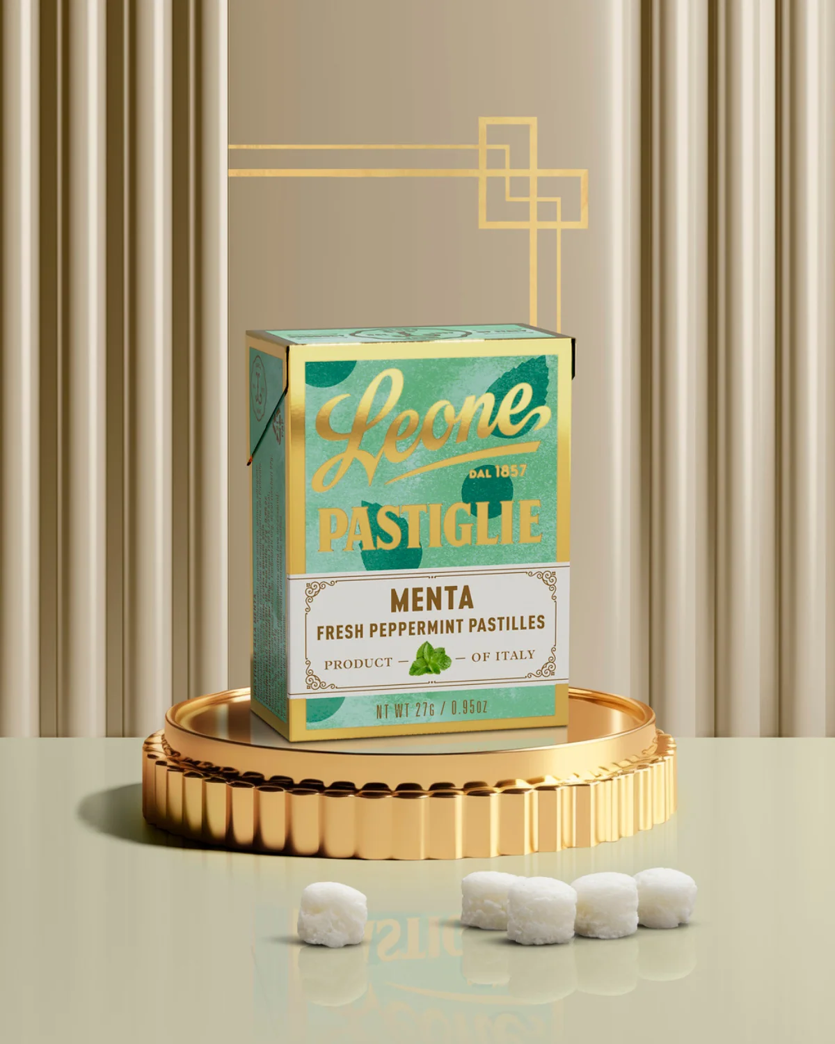 Minttu makuiset pastillit 30g, Pastiglie Leone