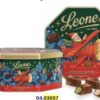 Latta Cappelliera con Cioccolatini Assortiti, Latte, Nocciola e Pistacchio 450g, Pastiglie Leone