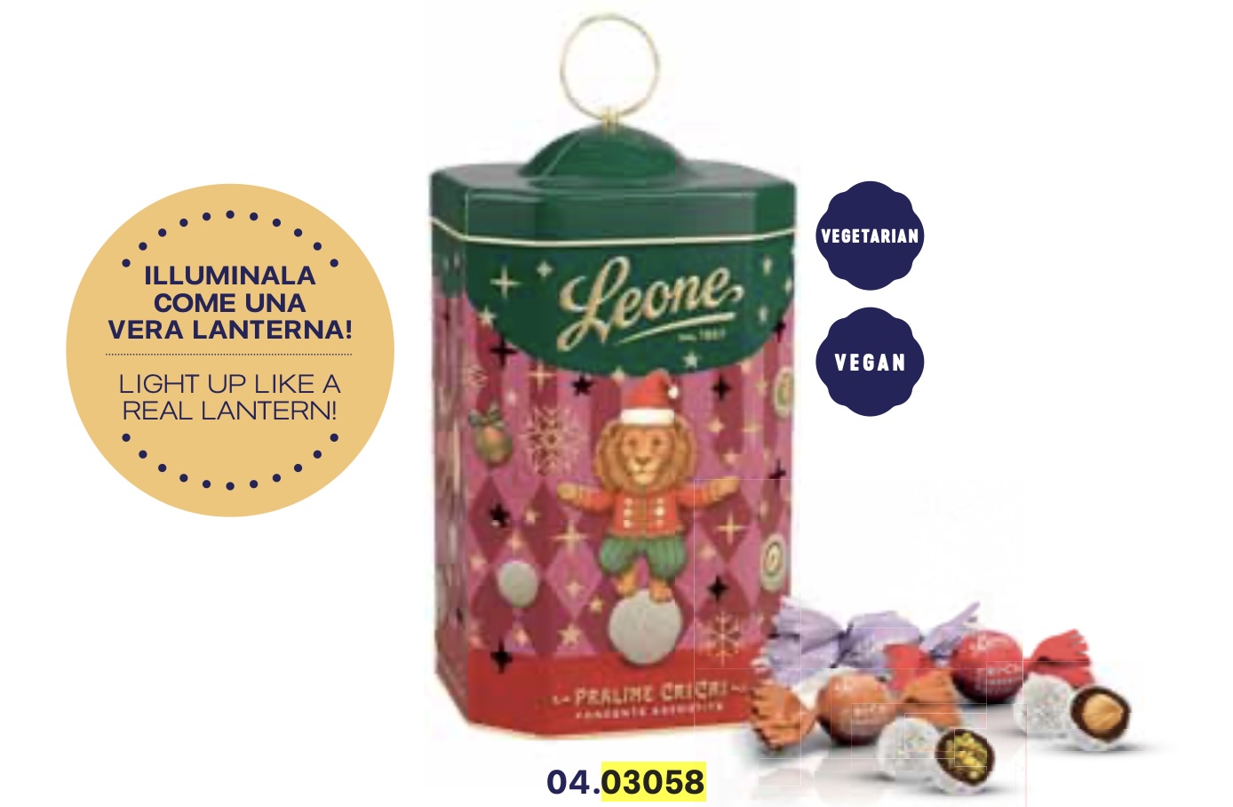 Latta Lanterna Cri Cri Fondenti Assortiti 130g, Pastiglie Leone