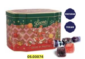 Metallirasia, Dream Xmas Circus, valikoima hedelmägelée-makeisia 150g, Pastiglie Leone